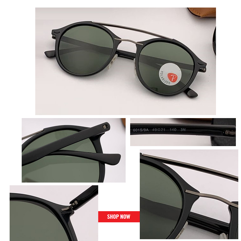 

Hot Sale brand designer round polarized circle vision goggles 4266 polarizer sunglasses Polarized Driving flash mirror gafas Glasses, White;black