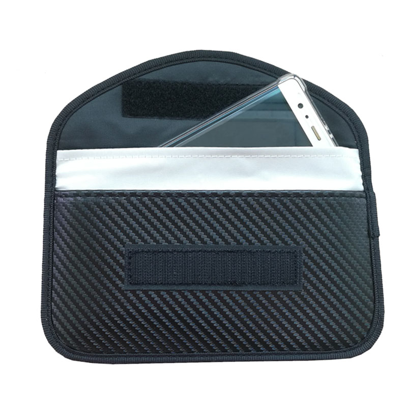 

Faraday Bag for Phones, RFID Blocking Faraday Key Fob Protector, Faraday Cage Signal Blocking, Cell Phone Key Fob Protector (Large, Black;red