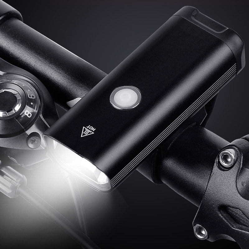 

400LM Bike Light USB Rechargeable LED 1800mAh MTB Front Lamp Headlight Aluminum Alloy Ultralight Bicycle Safety Light