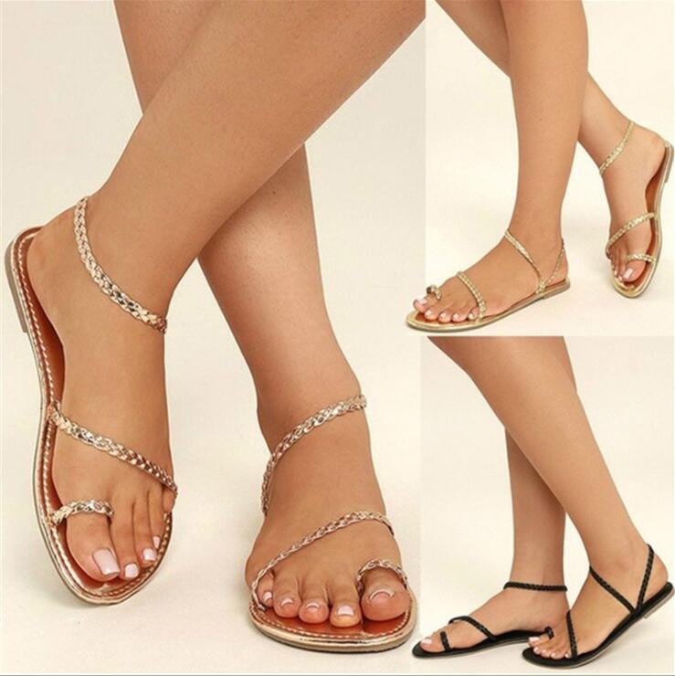 sandalias bajas mujer