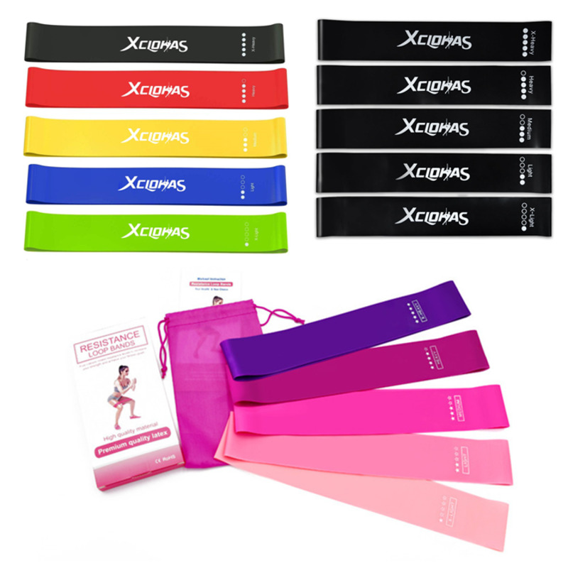 

XC LOHAS 5 Levels Yoga Resistance Rubber Bands for Women Men Indoor Outdoor Fitness Equipment Pilates Sport Training Bands
