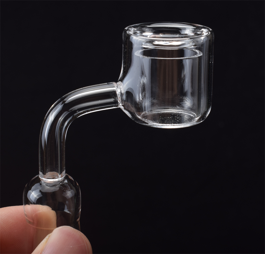 

Newest Design XXL Quartz Thermal Banger 10mm 14mm 18mm Double Tube Quartz Nail OD 28mm For Glass Water Pipes
