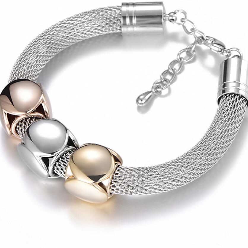 

jewelry titanium steel bracelets adjustable nes shape bracelets silver plated wholesale for women hot fashion
