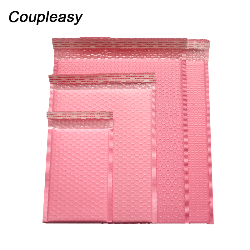 

10Pcs/lot 8 Sizes Pink Bubble Mailer Shockproof Shipping Envelopes with Bubble Padded Mailing Bags Waterproof Bag