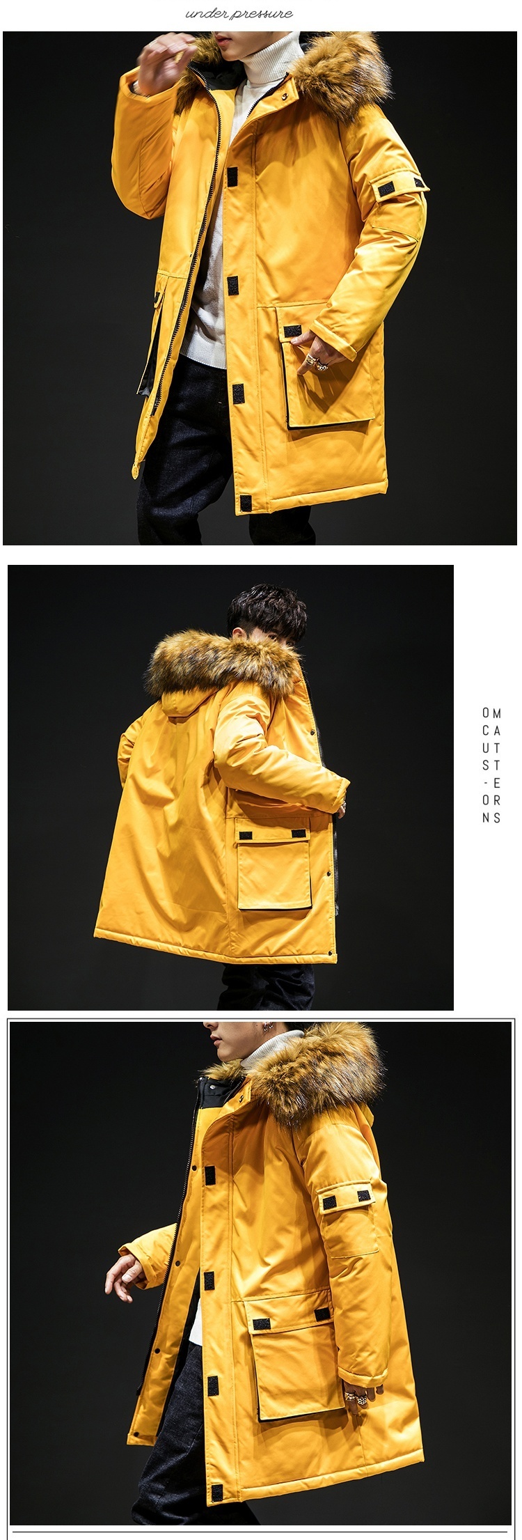 Großhandel KUANGNAN Gelb Mit Kapuze Winterjacke Männer Kleidung Windjacke Herren Winter Parkas Mantel 2018 Langen Mantel Herren Pelz Parka 5XL Von Großhandel KUANGNAN Gelb Mit Kapuze Winterjacke Männer Kleidung Windjacke Herren Winter Parkas Mantel 2018 Langen Mantel Herren Pelz Parka 5XL Von
