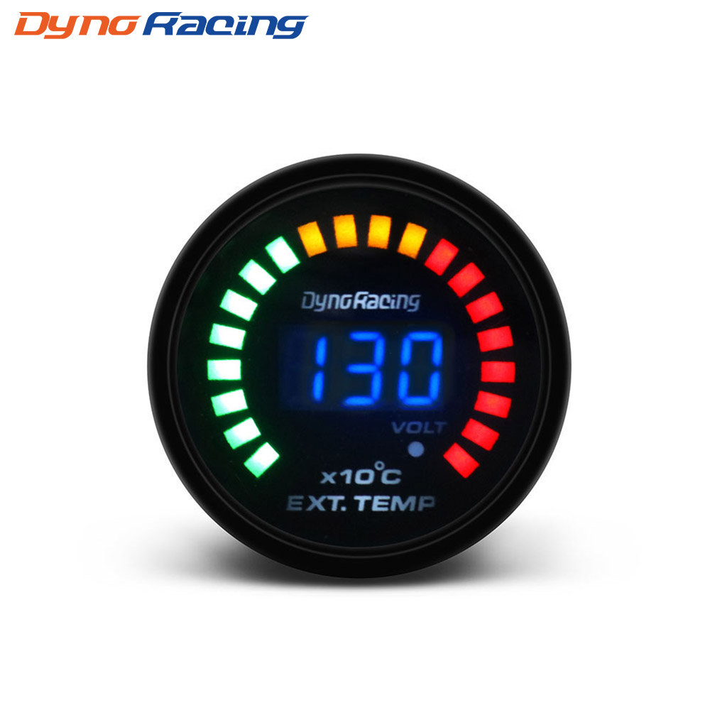 Top Gauge Waterproof DC 8~18V Red LED Digital Display Fahrenheit Voltage Volt Meter//Oil//Water Temperature Gauge Meter 3 in 1 For Motorcycle
