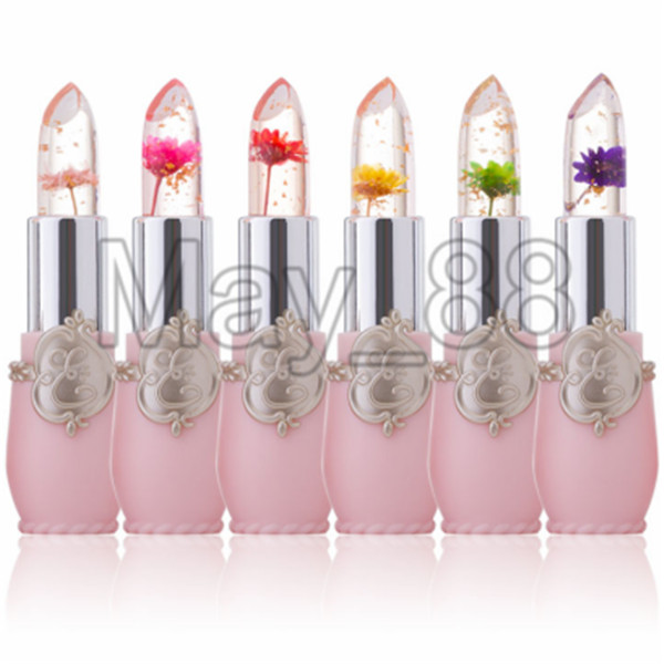 

Drop Ship Flower Lip Moisturizer Long-lasting Jelly Flower Lipstick Makeup Temperature Changed Colorful Lip Blam Pink Transparent Wholesale