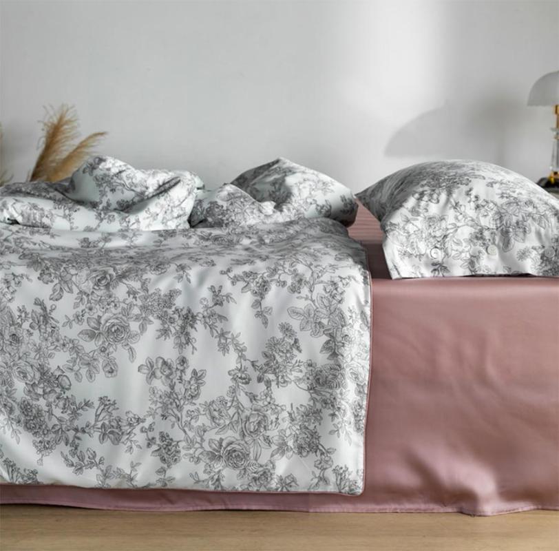 

Fashion pastoral floral bedding set adult teen girl, queen king rustic double home textile bed sheet pillow case duvet cover, Picture color
