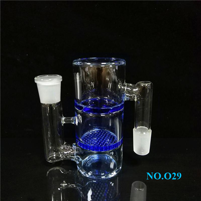 

Hot Sale Double Ash Catchers Percolator 18mm Male to Female For Water Bongs zs