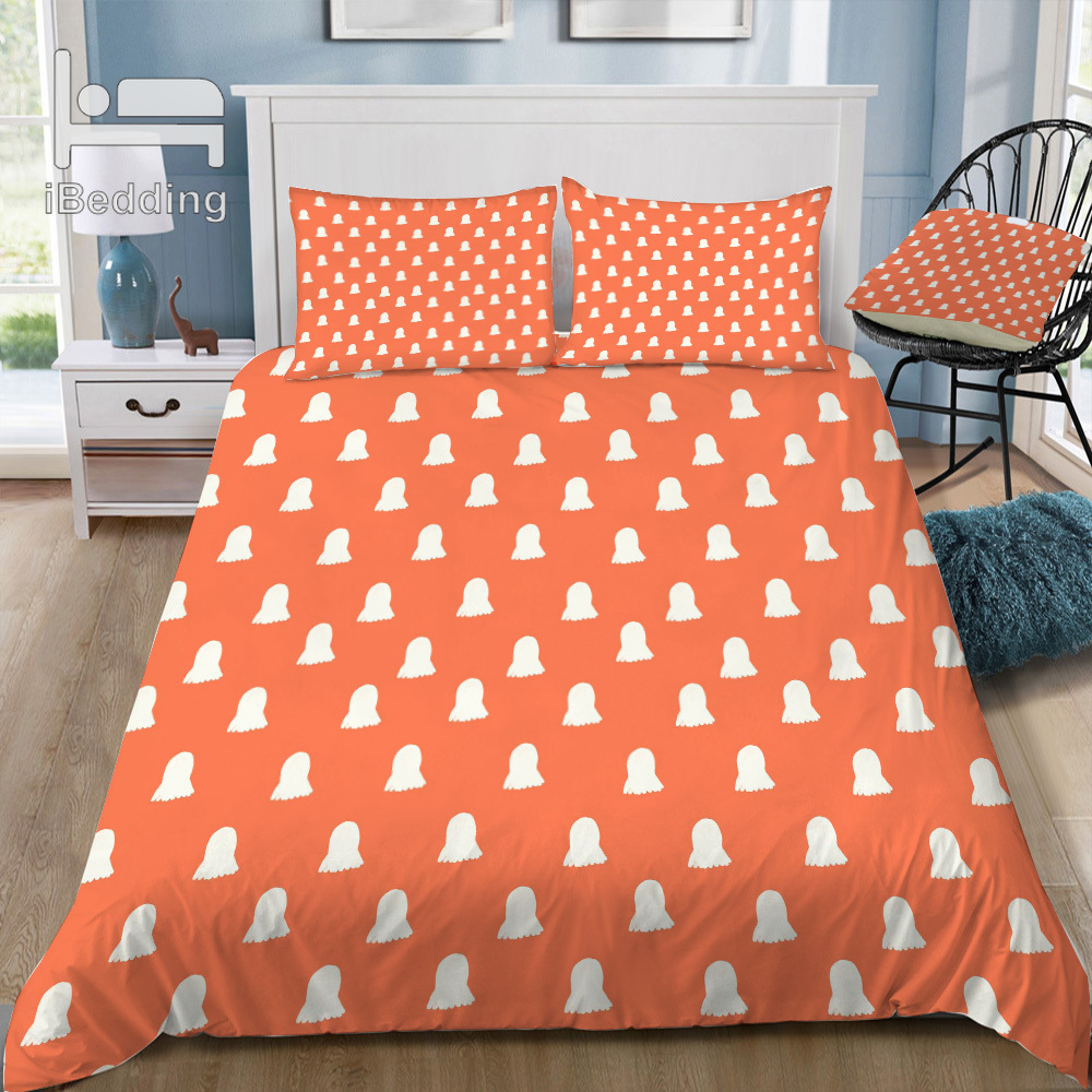 

Cute Ghosts Halloween 3D Bedding Set Printed Duvet Cover Set Queen King  Size