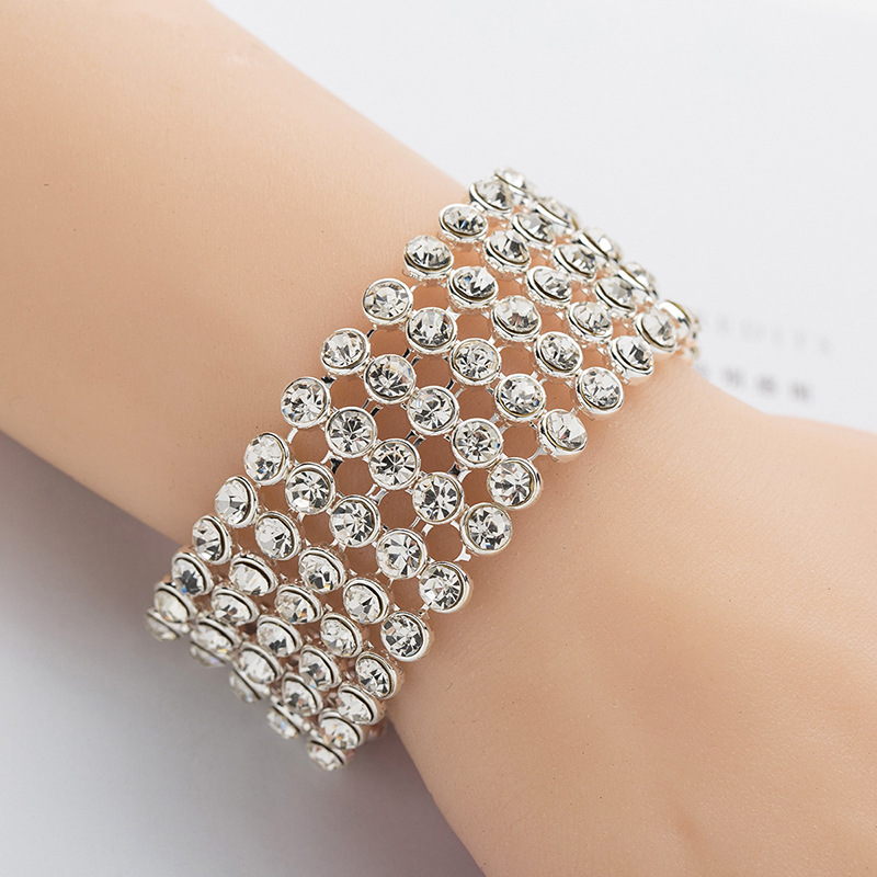 

Link, Chain Dazzling Paved Bracelet For Party Fashion Women B163