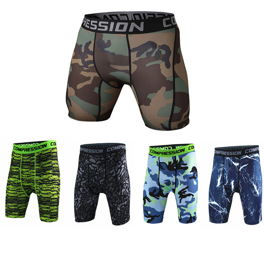 

Mens Camouflage Tight trousers Running training compression Quick-drying Gym jogging Fitness pants Men leggings drawers Briefs, Colour 8