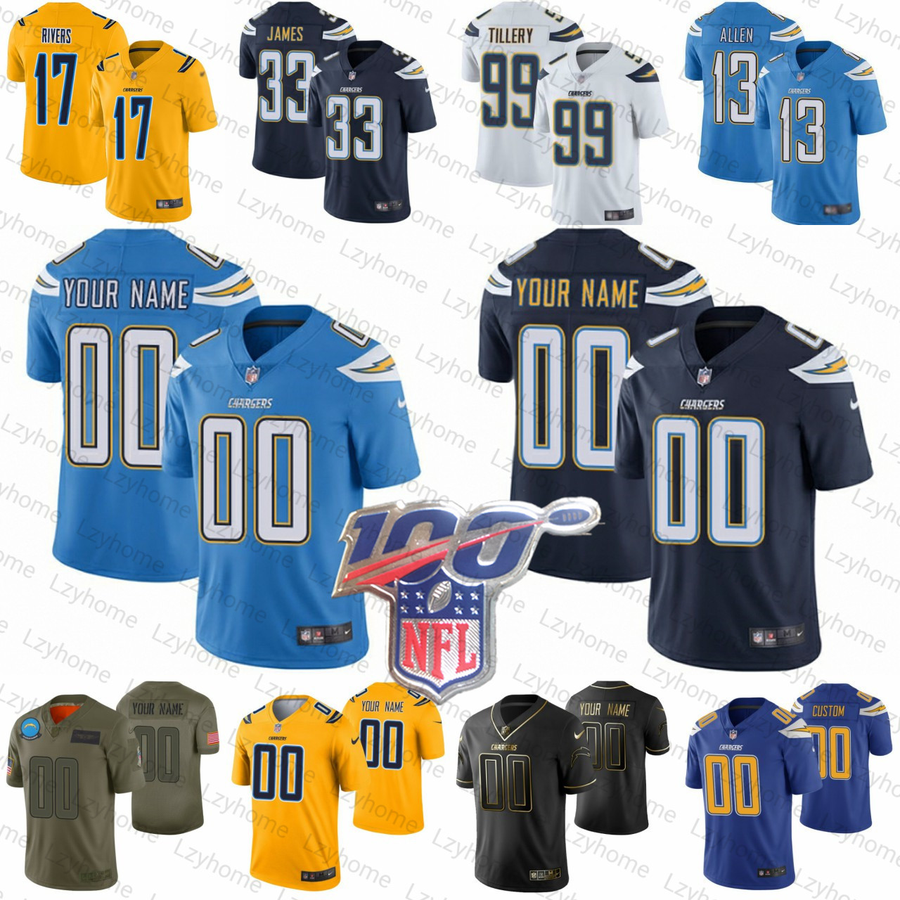 san diego chargers women's jersey