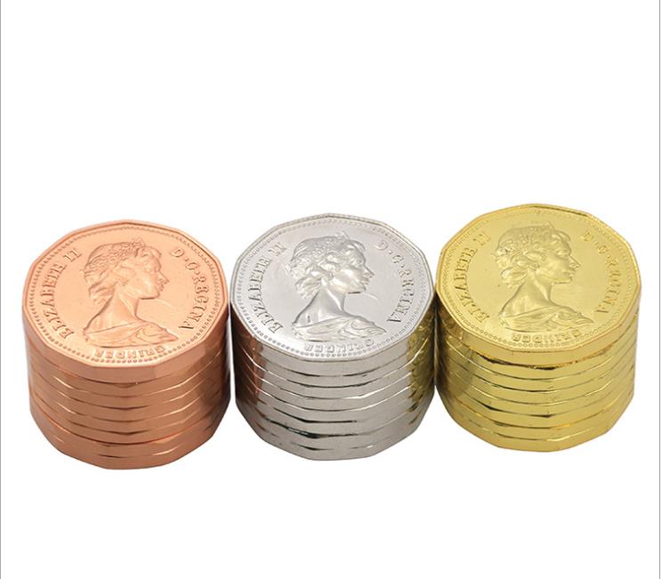 

New Type of Three-Layer Metal Smoke Grinder 43MM Zinc Alloy Canadian Coin Smoke Crusher Wholesale of Smoke Fittings