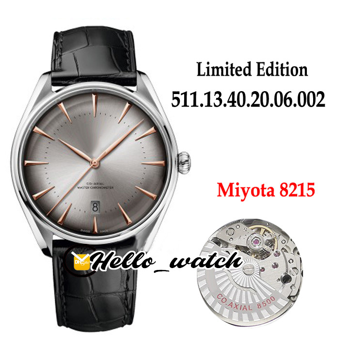 

New Urban Edition 39.5mm 511.13.40.20.02.002 Miyota 8215 Automatic Mens Watch Steel Case Gray Gradient Dial Leather Watches Hello_Watch E307, O-e307b (2)