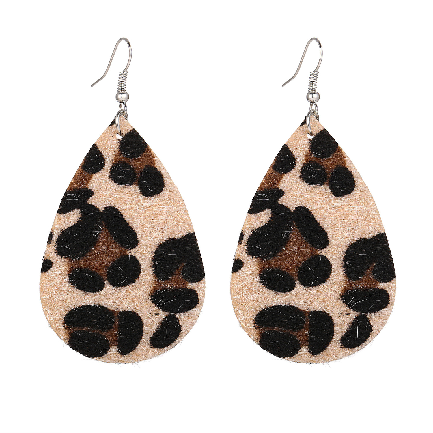 

500801 Earrings Originality Personality Drip Form Leopard Print Eardrop Woman