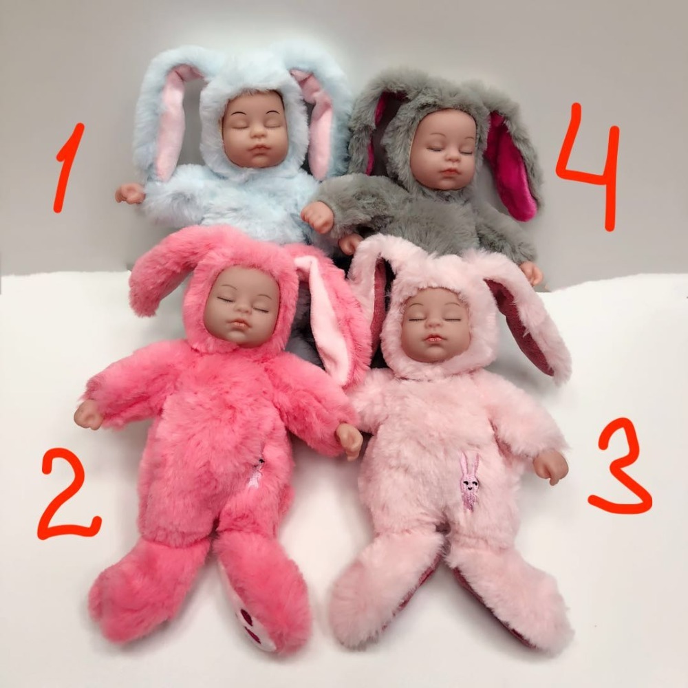 Baby Sleeping Rabbit 25 Cm Gift New Year Birthday For Girls And Boys Lol Plush Doll Wholesale-image-528530524