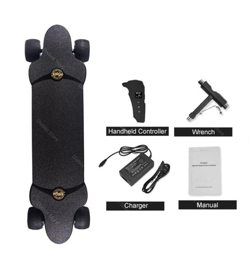 New Electric Scooter Off Road 4 Wheels Electric Scooters Double Drive H20T 36V Four Wheel Electric Skateboard With Rubber Wheels (1)