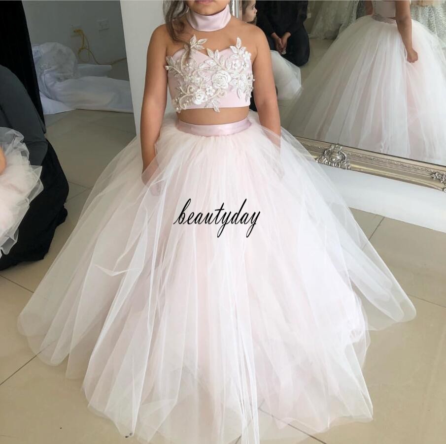 flower girl two piece dress