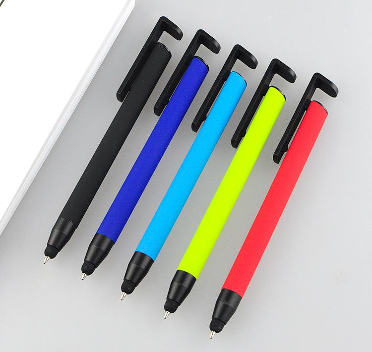 Metal Multifunctional Office Supplies Creative Mobile Phone Stand Ballpoint Pen Business Gel Pen ...