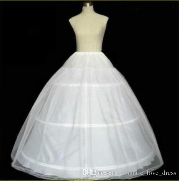 Bridal jupon pour le mariage Livraison gratuite Vente chaude Blanc Trois cerceau Haute Qualité en stock Robe de bal de balle Bone Nouvelle arrivé