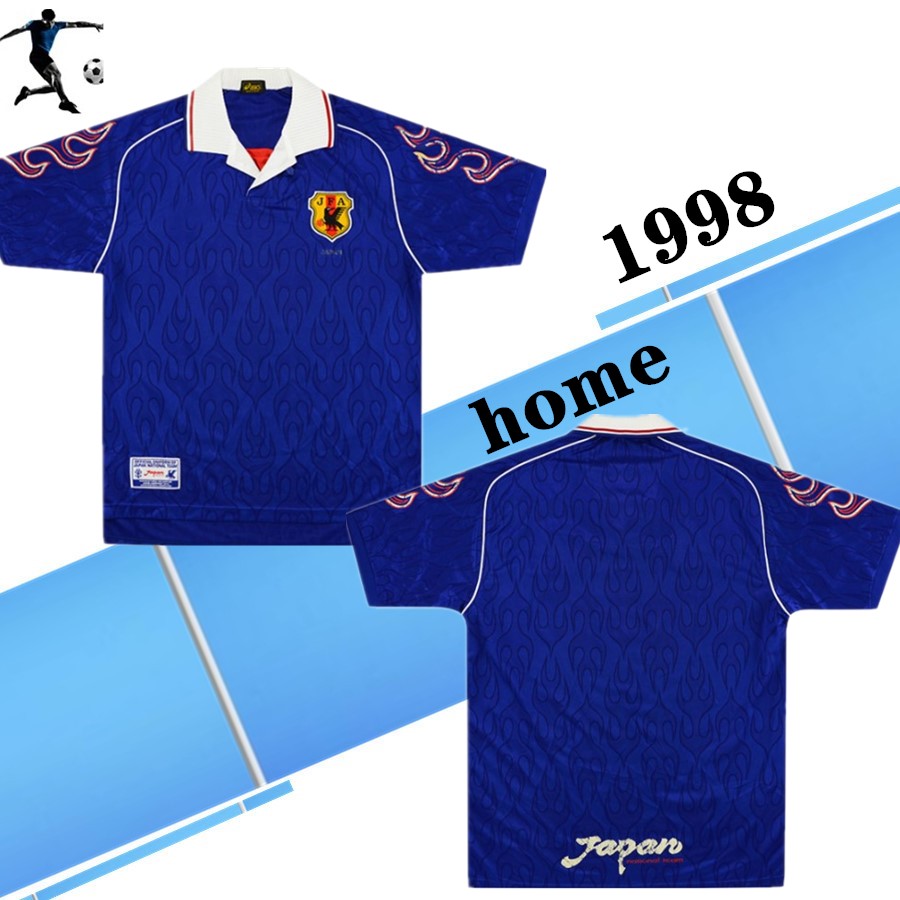 

Classic 1998 JAPAN Retro home away soccer jerseys #8 NAKATA #10 NANAMI #9 NAKAYAMA Ihara Yamaguchi 98 World cup football shirts, 98 away