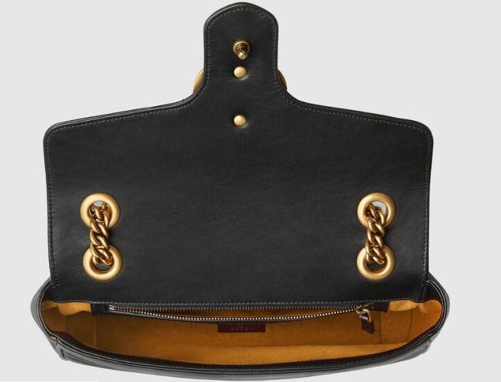 

Hot Marmont shoulder bags women luxury chain crossbody bag handbags famous designer purse high quality female message bag #75, Red