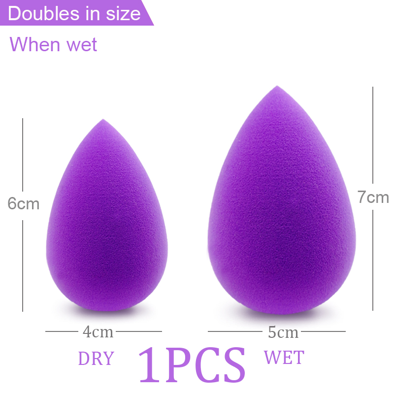 

Makeup Foundation Sponge Cosmetic Purple Puff Concealer Powder Puff Wet Become Bigger Cosmetic Tool Make up Sponge BB Cream