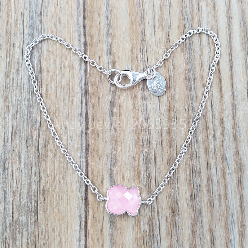 

Authentic 925 Sterling Silver bracelets Silver Bear Color Bracelet With Quartz Fits European bear Jewelry Style Gift 615431660
