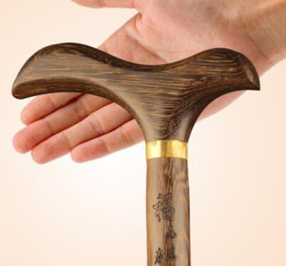 

Wooden crutches leading wooden stick stick battle anti-skid crutch old civilization old red wood Walker navidad