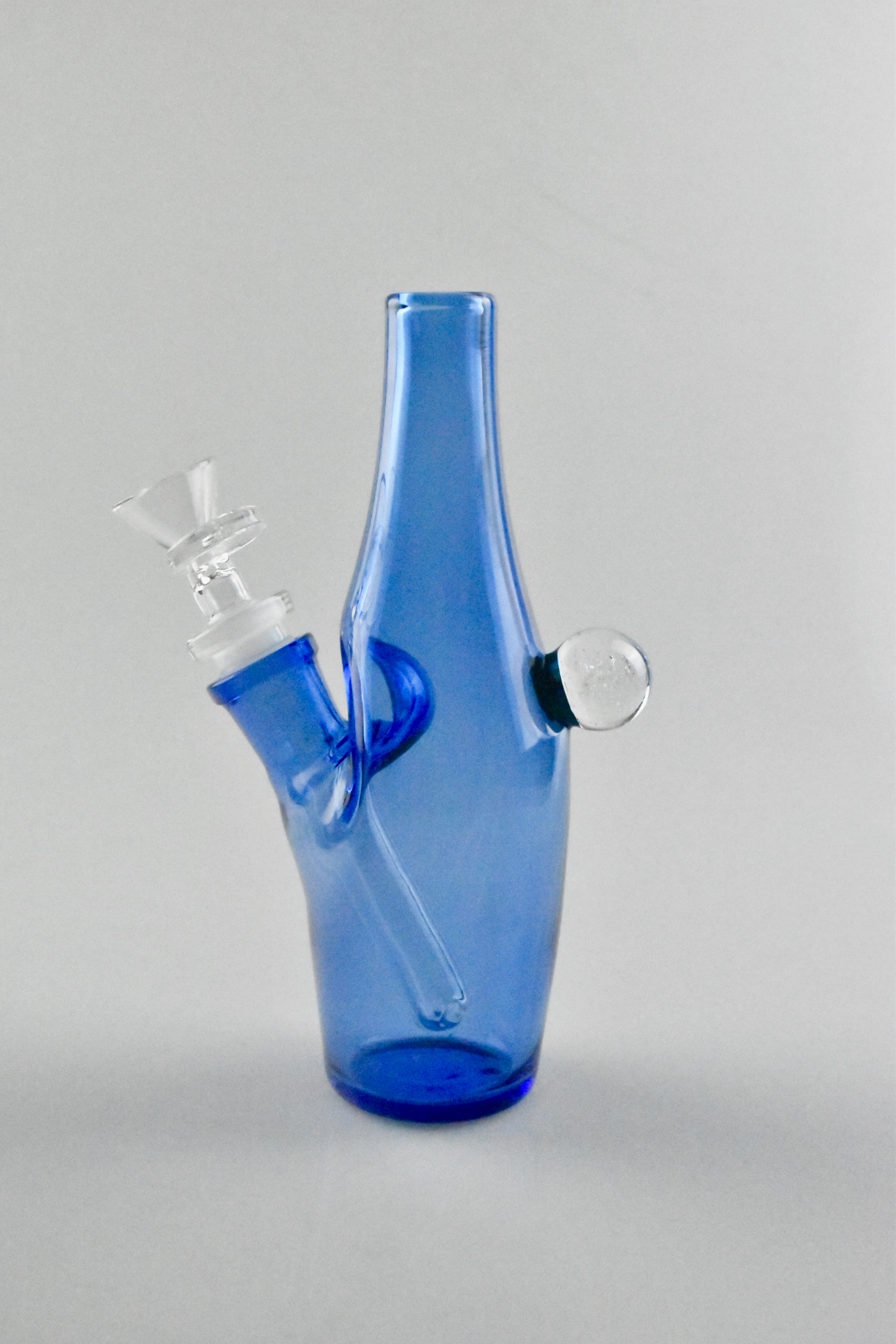 

Glass hookah, blue flat-bottomed smoking pipe, factory direct price concessions