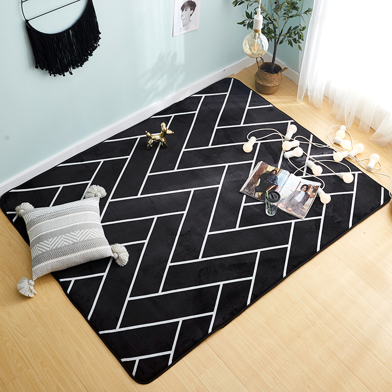 

Simple Nordic Carpet Livingroom Home Soft Bedroom Carpets Sofa Coffee Table Rug Study Floor Mat Kids Crawling Rugs Fashion Mats