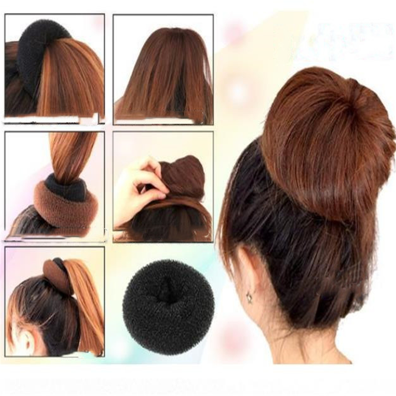 

1 pc Fashion Women Lady Magic Shaper Donut Hair Ring Bun braiders Accessories Styling Tool Professional woman hair tool S/M/L