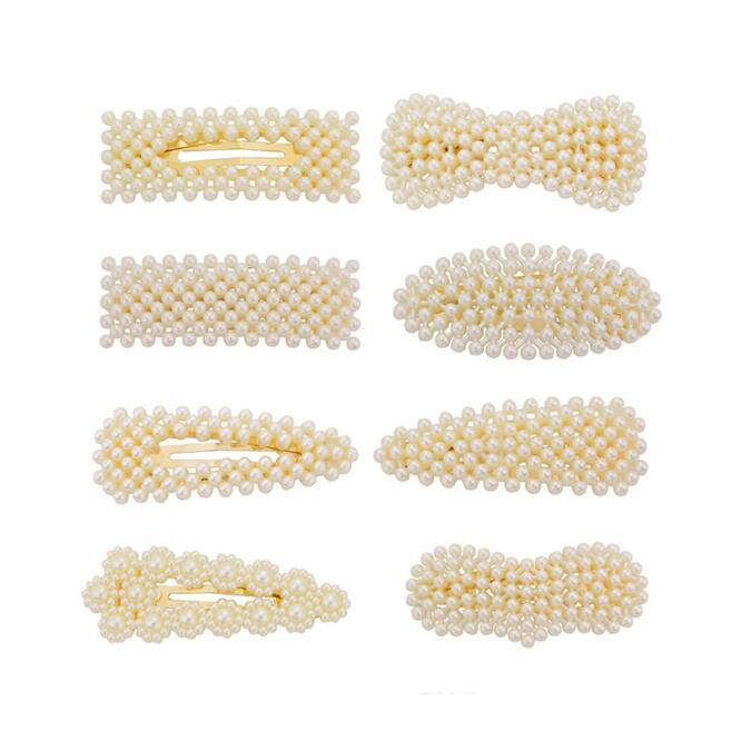 

6Pcs/Set Women Hairpins Hair Clips Pearl Bobby Pins Side Clips Barrettes Headwear Hairgrip Tools Fashion Accessories Headdress Jewelry, Multi-color