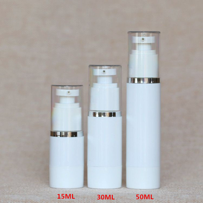 

15ml 30ml 50ml Transparent Essence Pump Bottle Plastic Airless Bottles For Lotion Shampoo Cosmetic Container F2978
