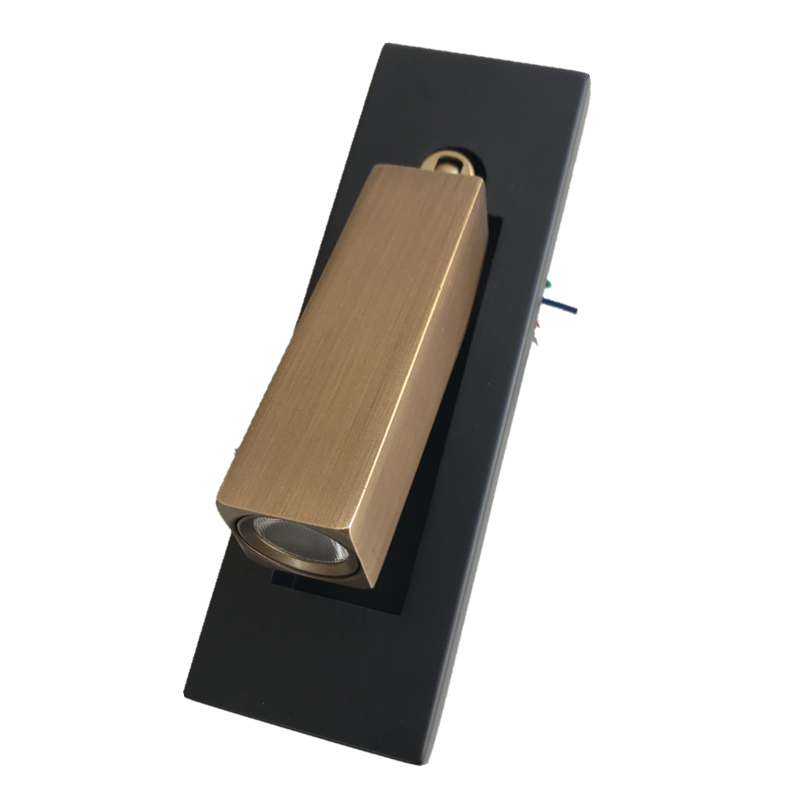 

Topoch Wall Sconce LED Light Head Docks into Backplate with Push Switch Swivels 90degree Left/Right/Forward 3W LED for House RV Boat