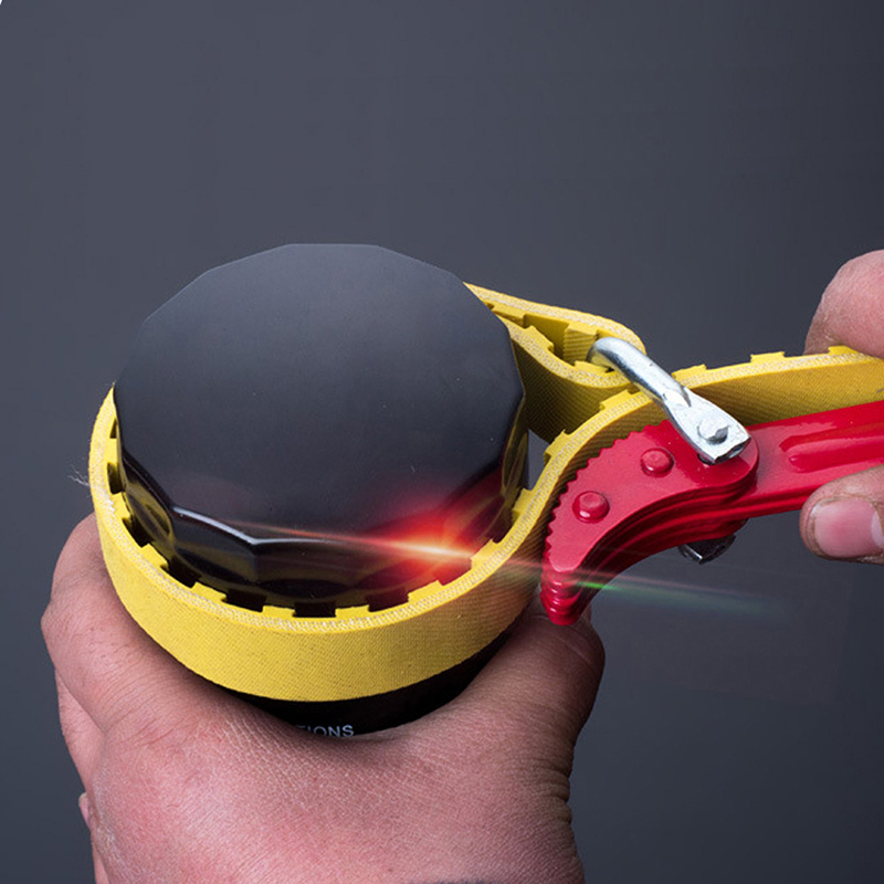 

Junejour Belt Wrench oil filter puller Strap Spanner Chain Oil Filter Cartridge Disassembly Tool wrench