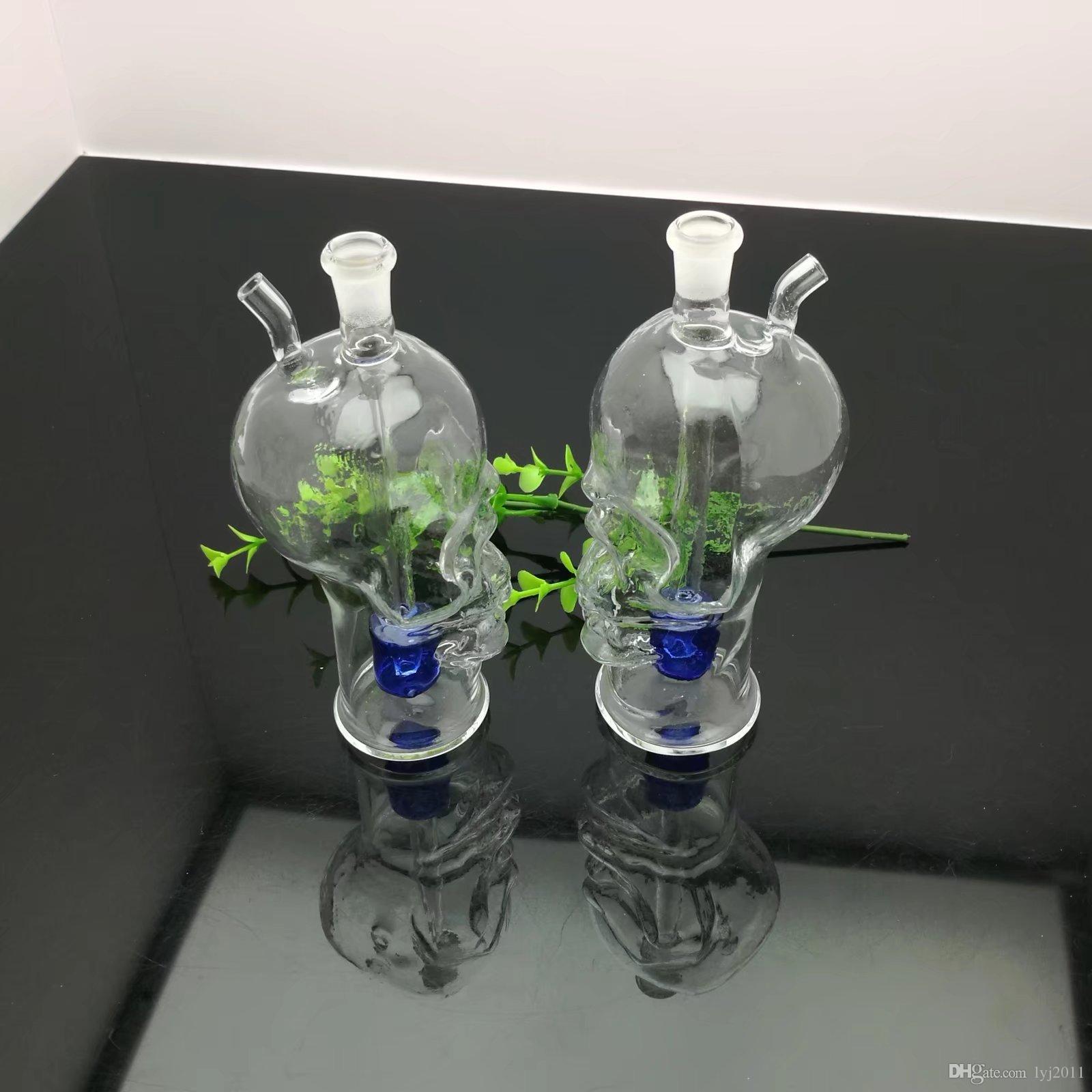 

Transparent bones and bones glass kettle Wholesale Glass bongs Oil Burner Glass Water Pipes Oil Rigs Smoking Rigs