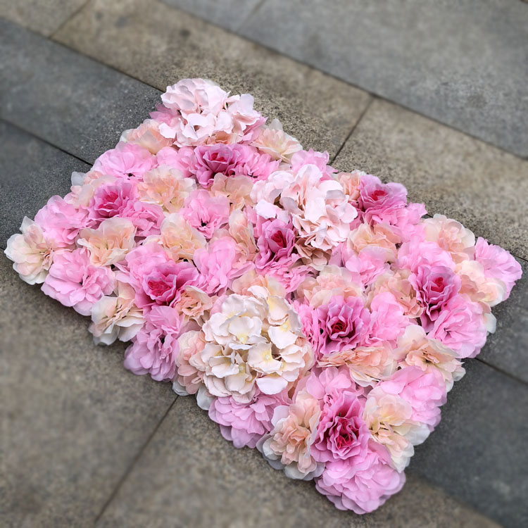 

40x60cm Silk Rose Flower Wall Wedding Decoration Backdrop Champagne Artificial Flower Flower Wall Romantic Wedding Decor