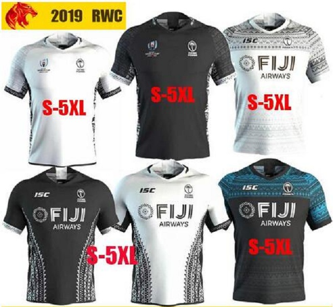 

fiji rugby jersey home away flying fijians polo shirt national rugby league shirt fidji sevens jersey size s5xl, Picture color