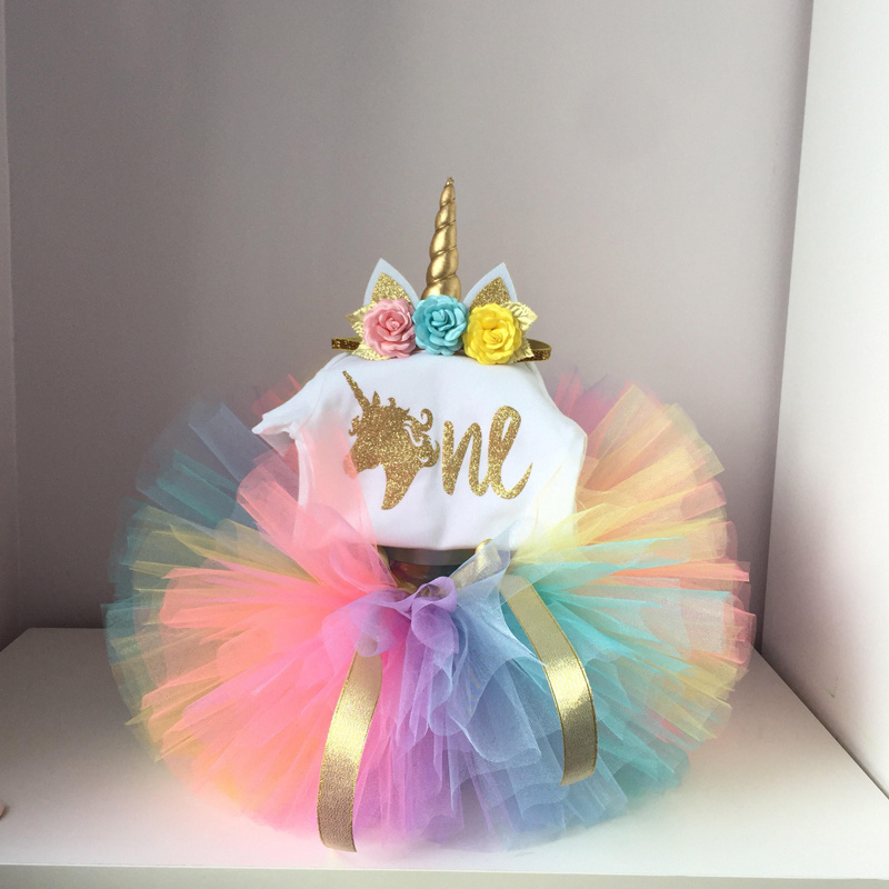 unicorn first birthday outfits