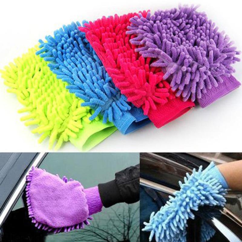 

Hot Sale Car Cleaning Drying Gloves Microfiber Chenille Microfiber Window Washing Tool Home Cleaning Car Wash Glove Tools