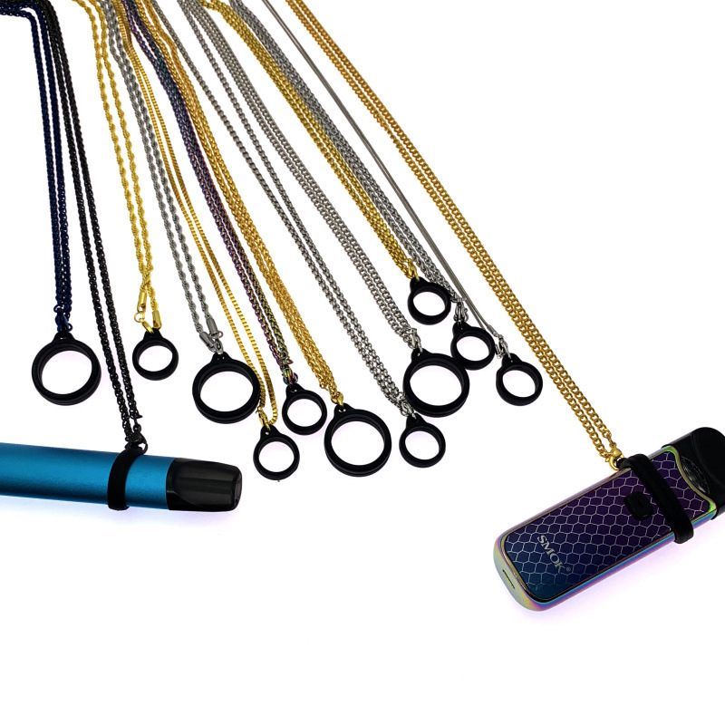 

Metal Lanyards clips necklace string neck chains strap for myle mt phix smpo NRX Relx Uwell Caliburn flat vape pen e cig mods