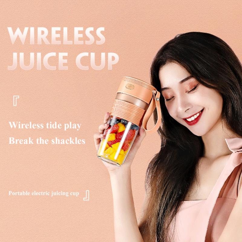 

Personal Portable Cordless Juicer Cup With USB Rechargeble Fruit Juicer Mixer for Home/Travel/Office Portable Blender