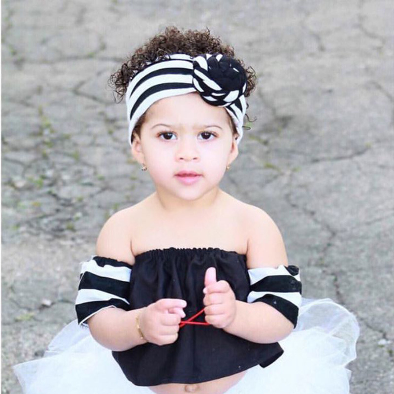 

Baby's hair band children's handmade twist striped cotton headdress hair accessories infant's hair band accessories