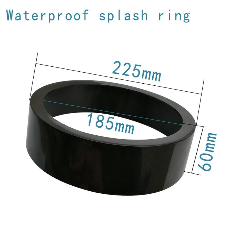 

Waterproof splash ring Gem machinery flat grinding and polishing machine dust and splash shield water ring 225mm New Material