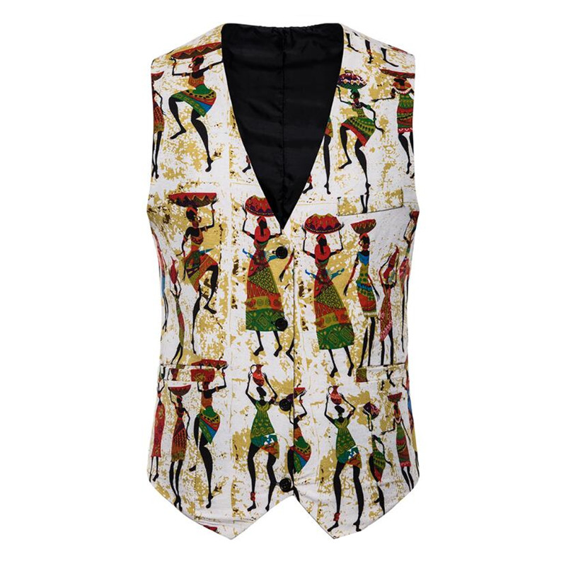 

Floral Suit Vest Men 2020 Brand New Slim Fit Sleeveless Waistcoat Mens Wedding Groom Casual Holiday Vests Chaleco Hombre, Mj03