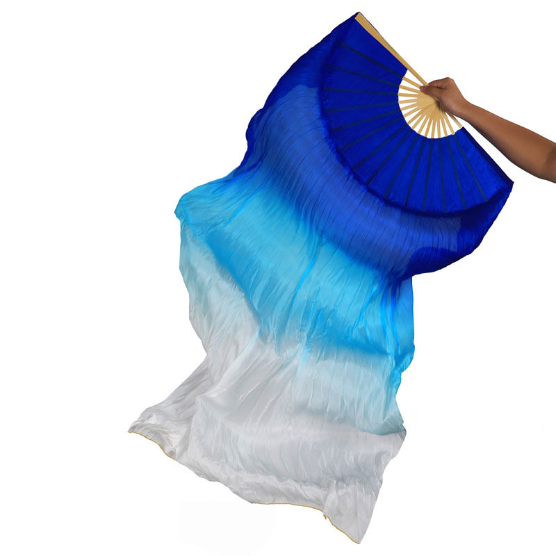 

Fan Veil Belly Dance Accessories Professional Bellydance Fan Veil Chinese Slik Fans 1 Pair Professional Stage Prop For Women, As picture