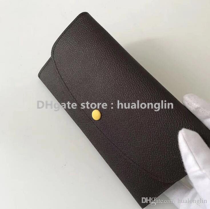 

High quality original box factory sale women wallet purse check checker plaid floral damier big discount, Red;black