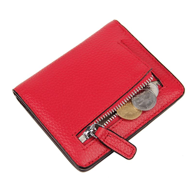 

Women Leather Small ID Wallet Holder Slim Pocket Case High quality low price simple patent leather solid color purse, Black